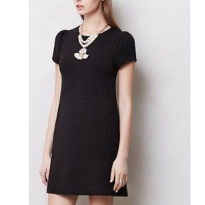 Anthropologie Maeve Black Shift Dress sz XS